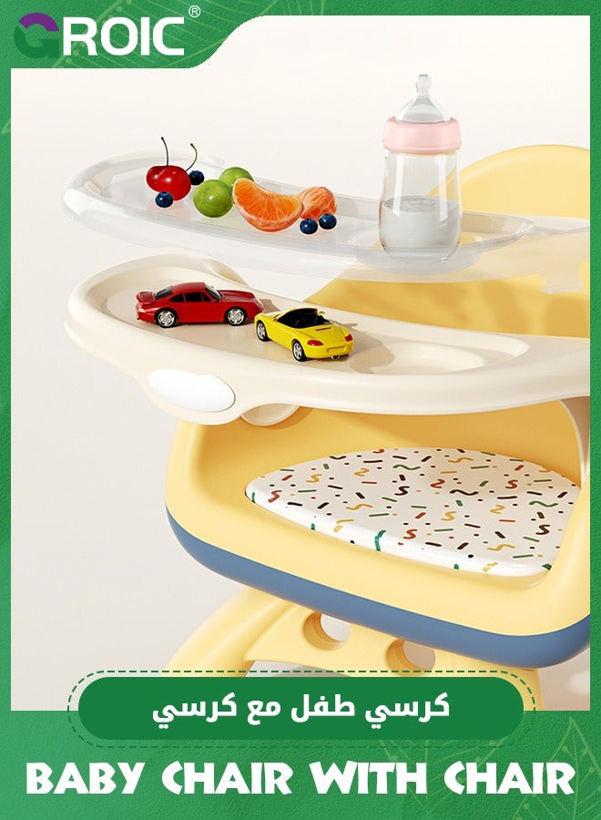 Infant Learn-to-Dine Feeding Seat,Feeding Chair and Booster Seat with Tray,Infant Booster,Baby Feeding Eating Chair