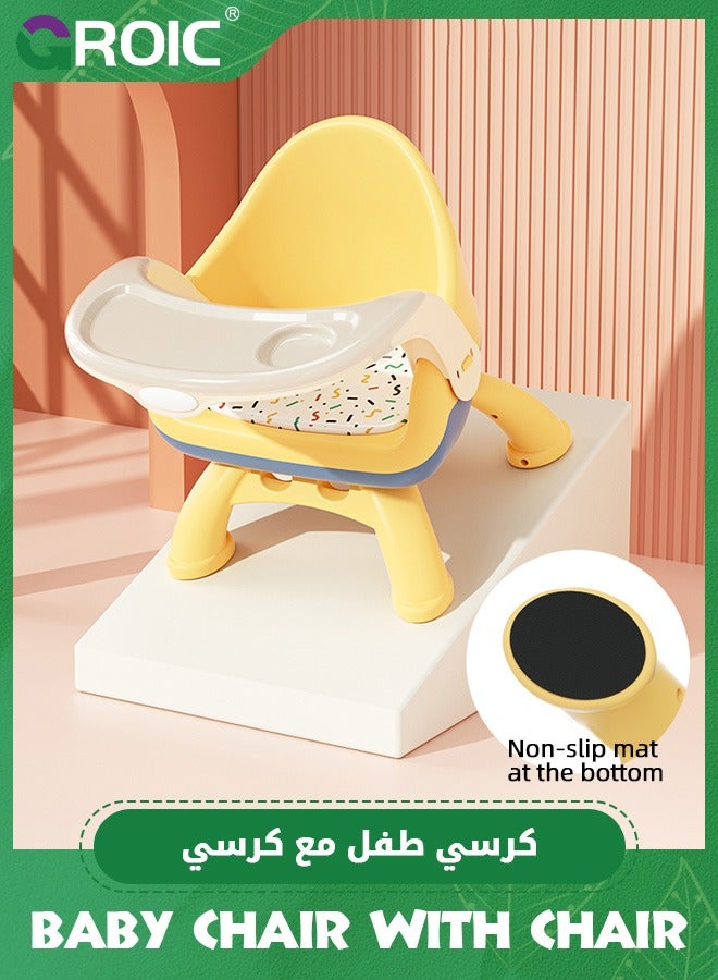 Infant Learn-to-Dine Feeding Seat,Feeding Chair and Booster Seat with Tray,Infant Booster,Baby Feeding Eating Chair