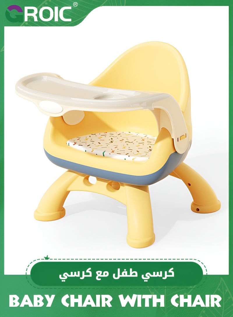 Infant Learn-to-Dine Feeding Seat,Feeding Chair and Booster Seat with Tray,Infant Booster,Baby Feeding Eating Chair