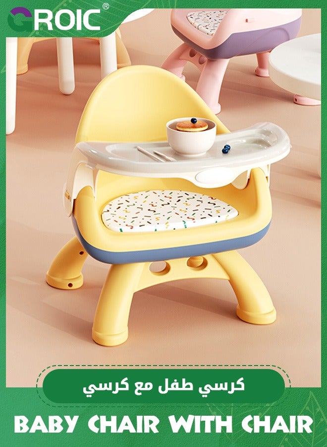 Infant Learn-to-Dine Feeding Seat,Feeding Chair and Booster Seat with Tray,Infant Booster,Baby Feeding Eating Chair