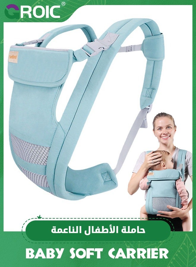 Baby Carrier with Seat and Lumbar Support,Baby Sling Carrier,Adjustable Breathable Carrier,Nursing Sling Wrap Carries,Soft Baby Holder Carrier