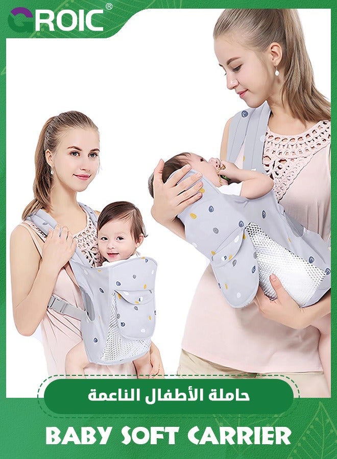 Baby Carrier,Baby Sling Carrier, Baby Soft Carrier for Newborn, 4-in-1 Carrier Toddler Carrier Baby Wraps Carrier for Newborns,Nursing Sling Wrap Carries