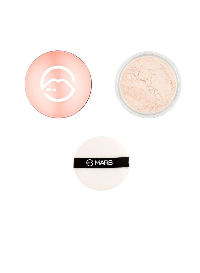MARS Born To Bake Compact Powder For All Skin Types Long Lasting Setting Powder For Matte Finish   Lightweight Oil and Sweat Control  Banana Pudding  10G  Cream