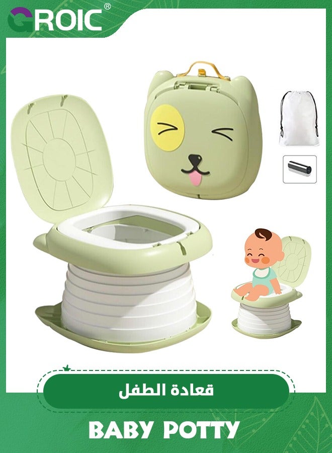 Portable Travel Potty for Toddler,Convenient Training Toilet for Baby,Folding Toilet for Car Camping Indoor Outdoor,Pottie for Kids,Training Toilet for Kids