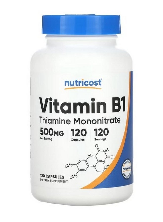 Vitamin B1  500 Mg 120 Capsules