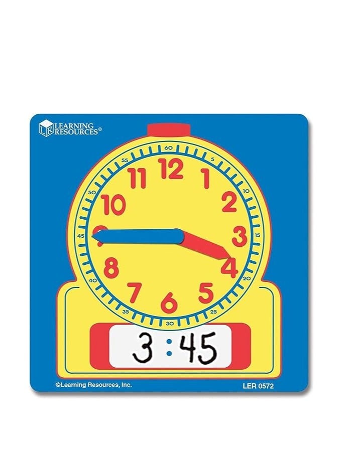 Write and Wipe Student Clocks, Set of 10