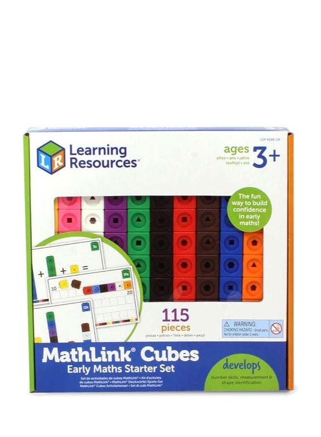 Math link Activity set, Set of 100 Cubes, Ages 3+ Learning Resources, Multicoloured