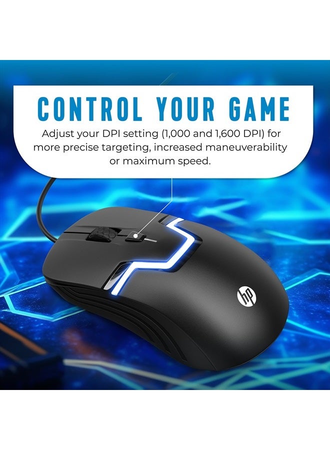 Wired RGB Gaming Mouse High Performance Mouse with Optical Sensor, 3 Buttons, 7 Color LED for Computer Notebook Laptop Office PC Home