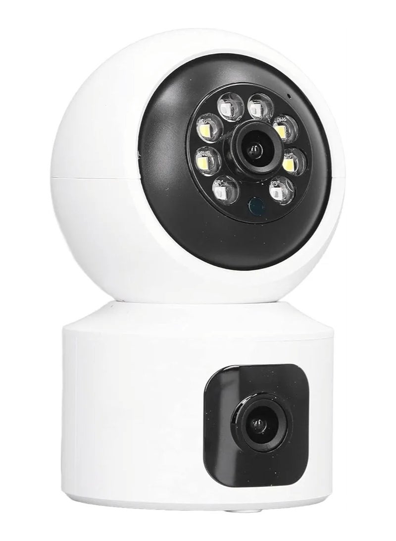 VisionGuard HD Dual Lens WiFi Surveillance Camera with Color Night Vision and 2-Way Talk
