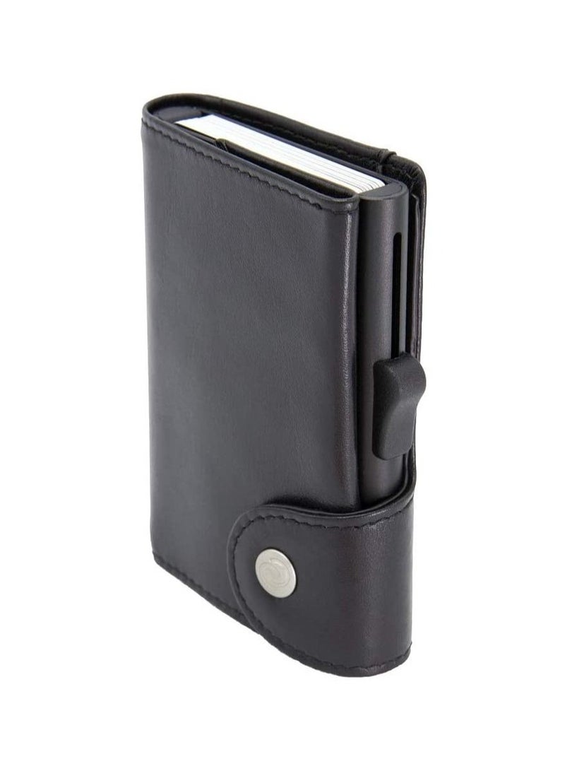 Anti-Skimming Slim Minimalist Dutch Design Genuine Italian Leather  RFID Card Holder Wallet