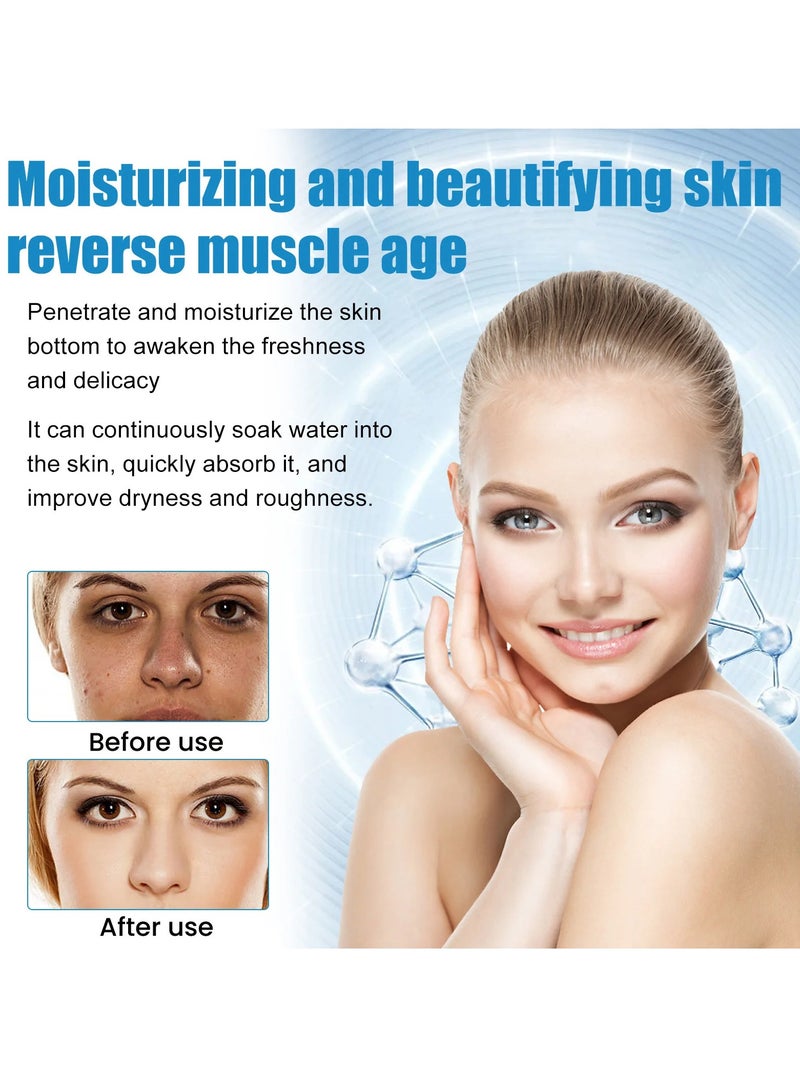 Hyaluronic Acid Sleep Mask For Face, Hyaluronic Acid Hydrating Face Moisturizer Gel, Hydrating Lifting And Firming Whitening Smear Mask For Shrinkling Pores And Skin Brightness