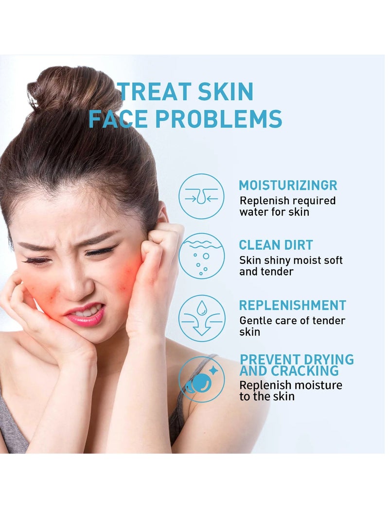 Hyaluronic Acid Sleep Mask For Face, Hyaluronic Acid Hydrating Face Moisturizer Gel, Hydrating Lifting And Firming Whitening Smear Mask For Shrinkling Pores And Skin Brightness