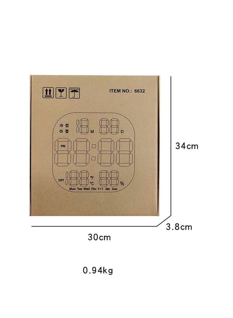 Living room gym wall clock countdown timer led acrylic decoration creative large electronic clock wall hanging