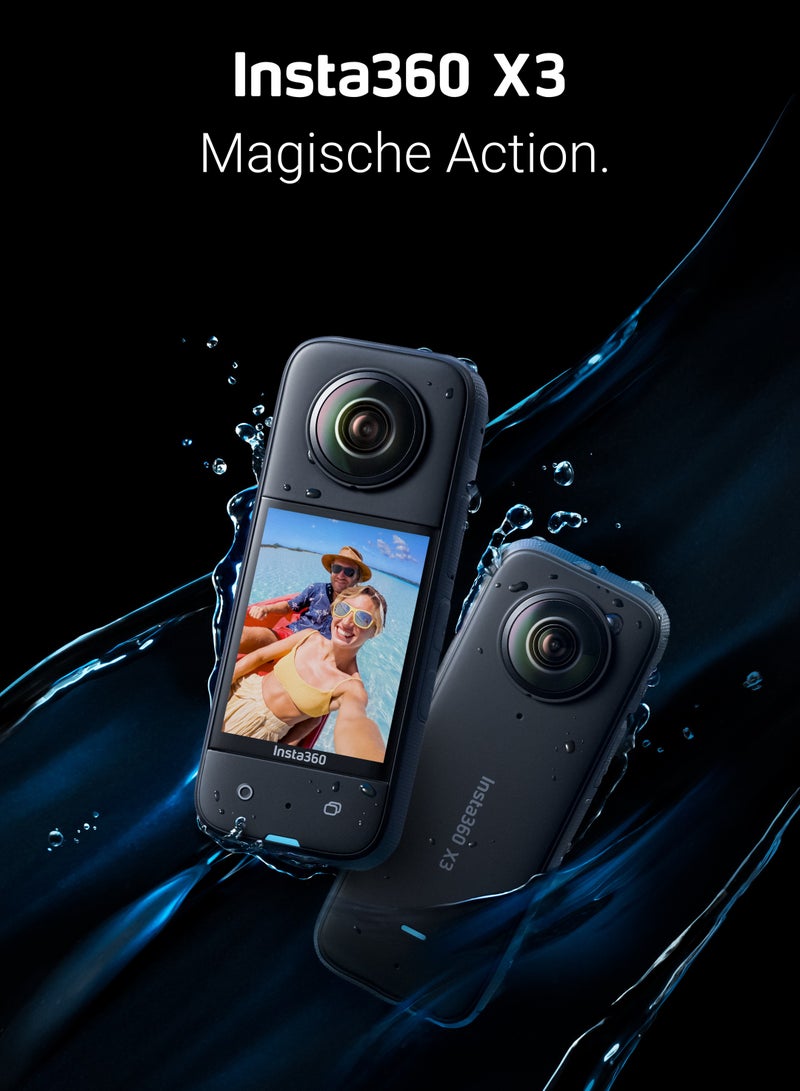 Insta360 X3 Waterproof 360 Action Camera With 1/2