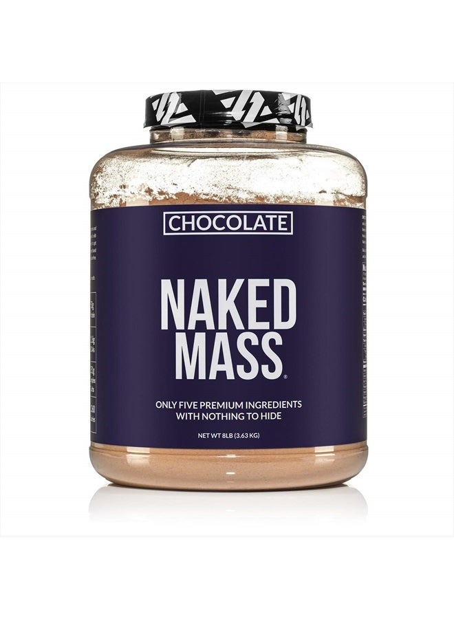 Chocolate Mass Gainer - All Natural Weight Gainer Protein Powder - 8lb Bulk, GMO Free, Gluten Free & Soy Free. No Artificial Ingredients - 1,360 Calories