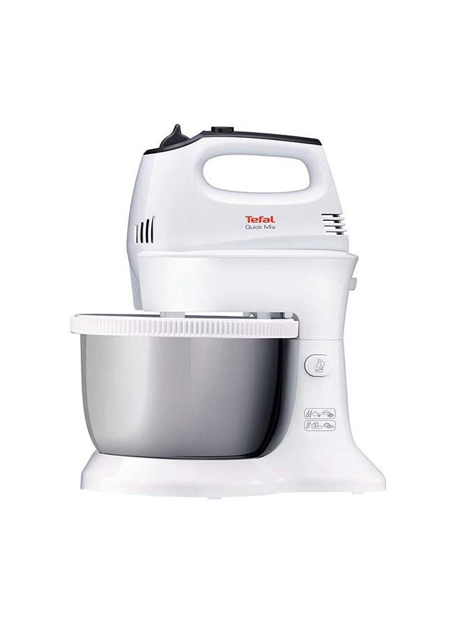 Electric Quick Mix Hand Mixer With 5 Speeds And Turbo 3.5 L 300 W HM312127 White