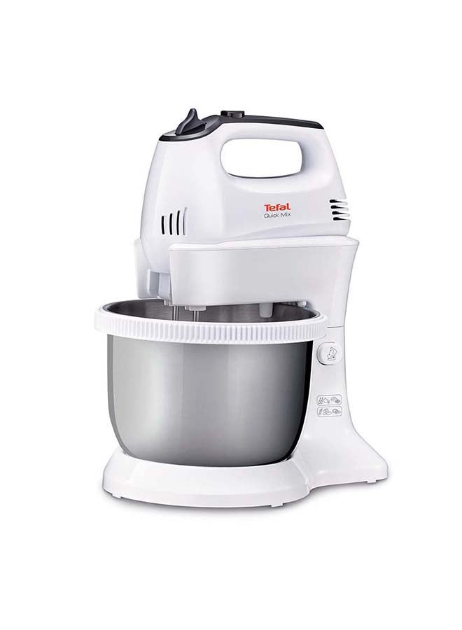 Electric Quick Mix Hand Mixer With 5 Speeds And Turbo 3.5 L 300 W HM312127 White / Dark Grey