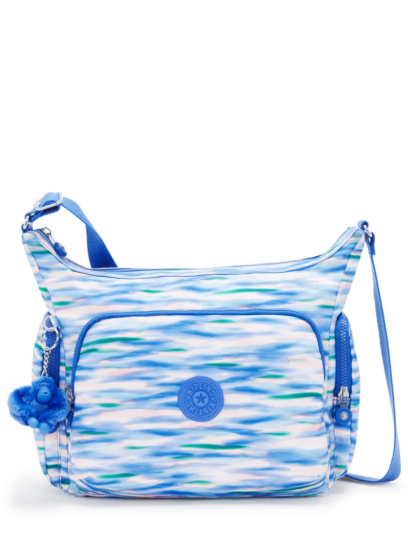 KIPLING GabbLarge Crossbody Bag with Adjustable Straps Diluted Blue-I6525TX9