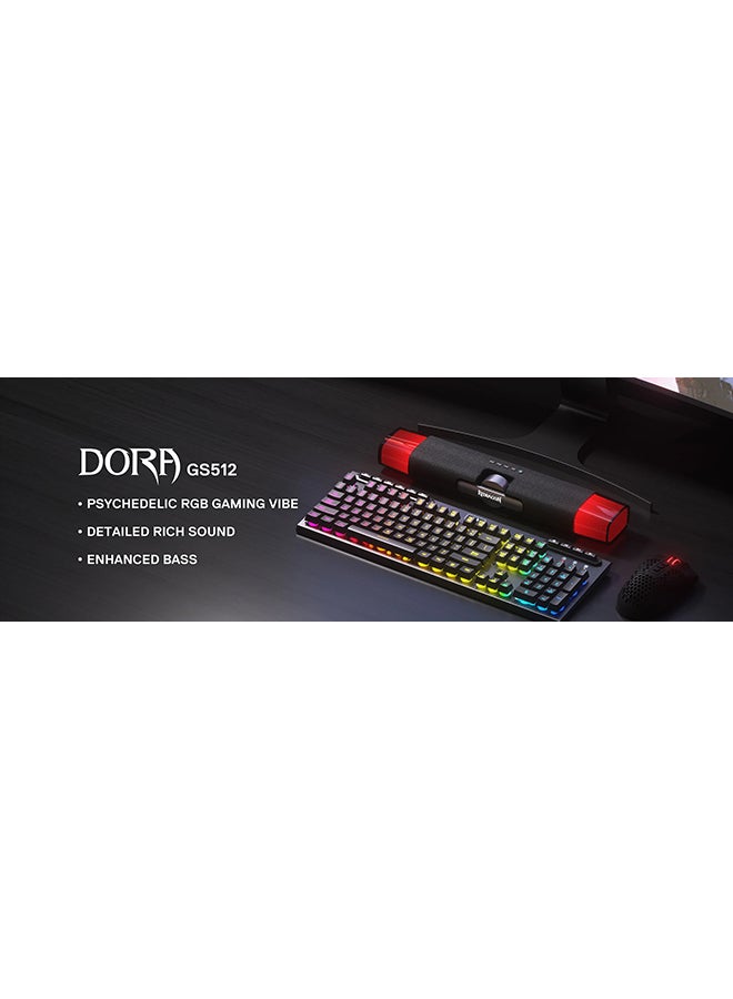DORA GS512 Wireless RGB Desktop Speakers, 2.0 PC Computer Stereo Soundbar