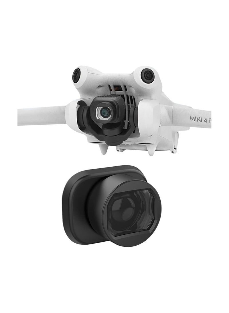Mini 4 Pro Wide-Angle Lens, Fit for DJI Mini 4 Pro Drone, Expands Viewing Range by 25%, Essential Drone Camera Accessory for Enhanced Photography and Videography