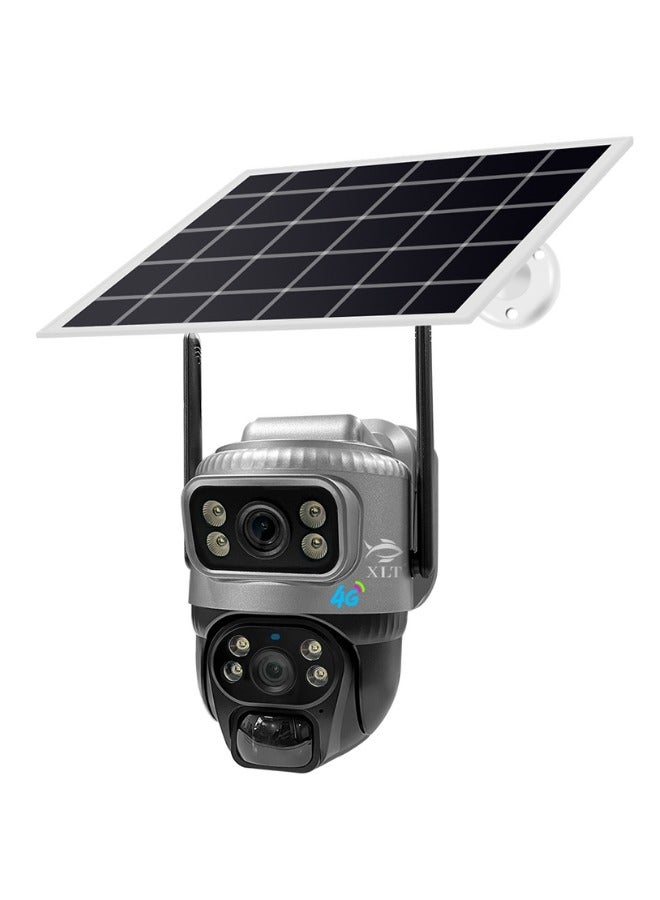 4G Sim Card Solar Camera PTZ 360°View Solar Powered Outdoor Security Camera.
