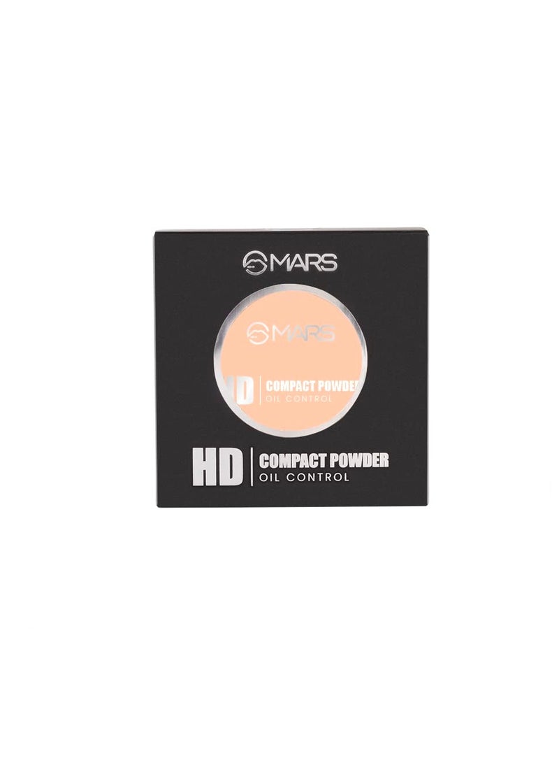 MARS HD Compact Matte Pressed Powder Oil Control 8gm   Lightweight Compact Powder for Matte Flawless Finish   Face Makeup   Shade  04 Brown Sugar