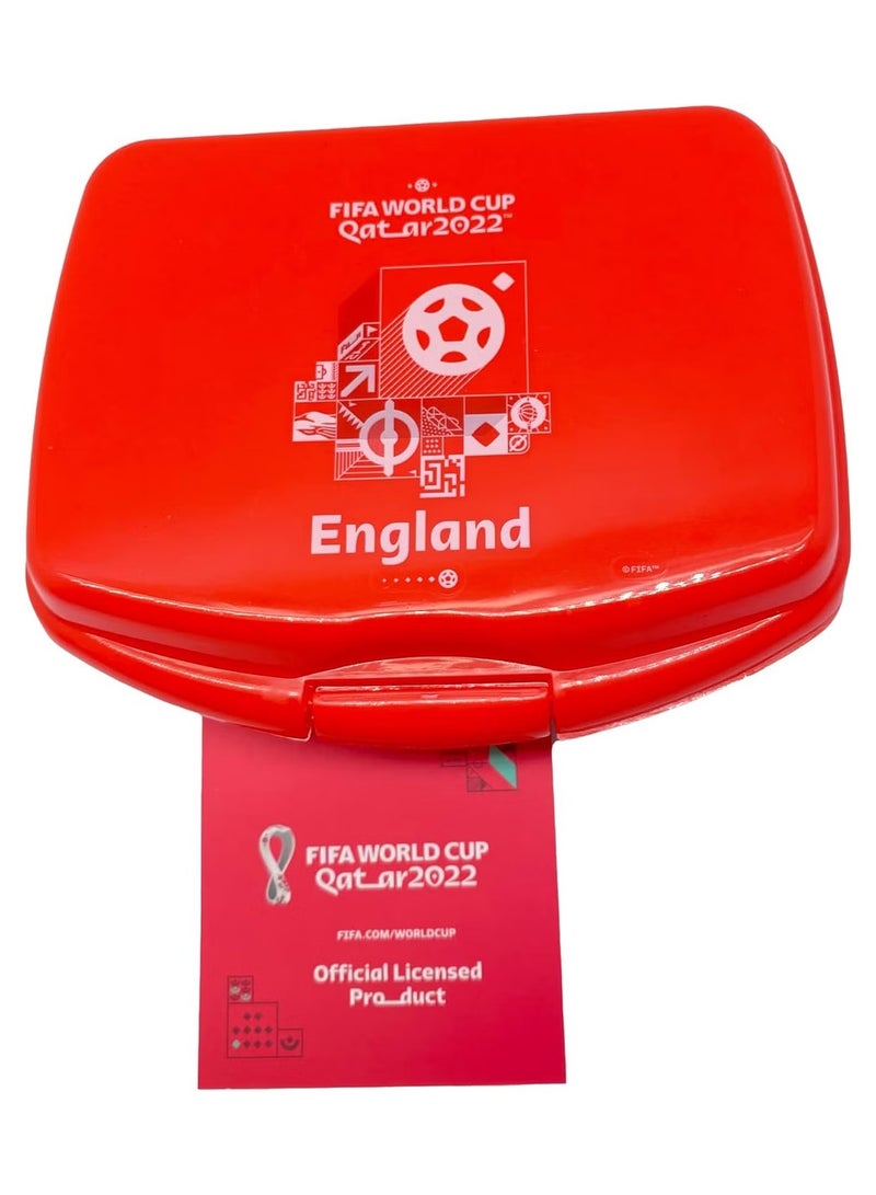 FIFA 2022 Country Plastic Lunch Box Food Container 500ml - England