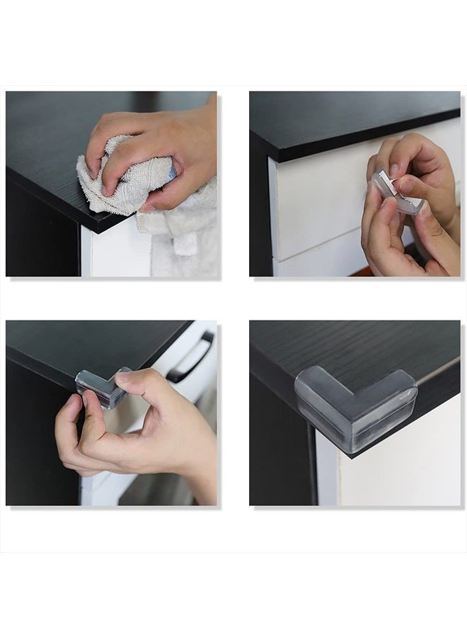 12 Pack Corner Guards Corner Protectors for Baby Furniture Corner & Edge Safety Bumpers Baby Proofing Bumper Cushion for Table Furniture Sharp Corners