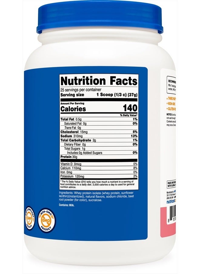 Whey Protein Isolate (Strawberry Milkshake) 2LBS