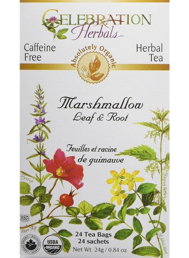 CELEBRATION HERBALS Marshmallow Leaf & Root Organic 24 Bag, 0.02 Pound