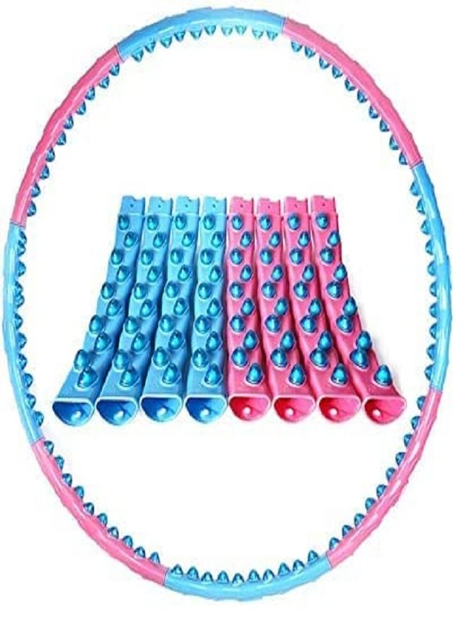 Detachable double row magnetic massage fitness hula hoop Hula Hoop With Massage Magnetic Ball-95cm