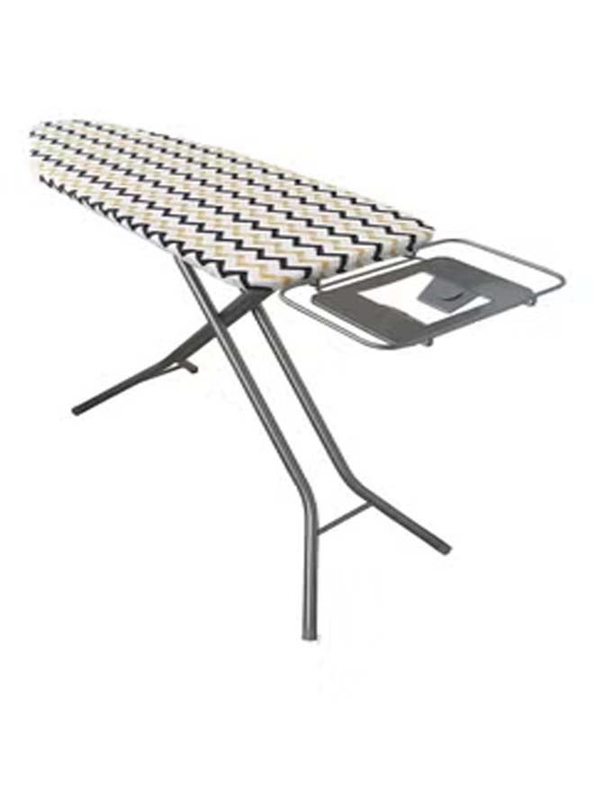 Stylish And Attractive Designed Portable Mesh Top Ironing Board With Steam Iron Rest Grey/White/Yellow 122x43x96cm