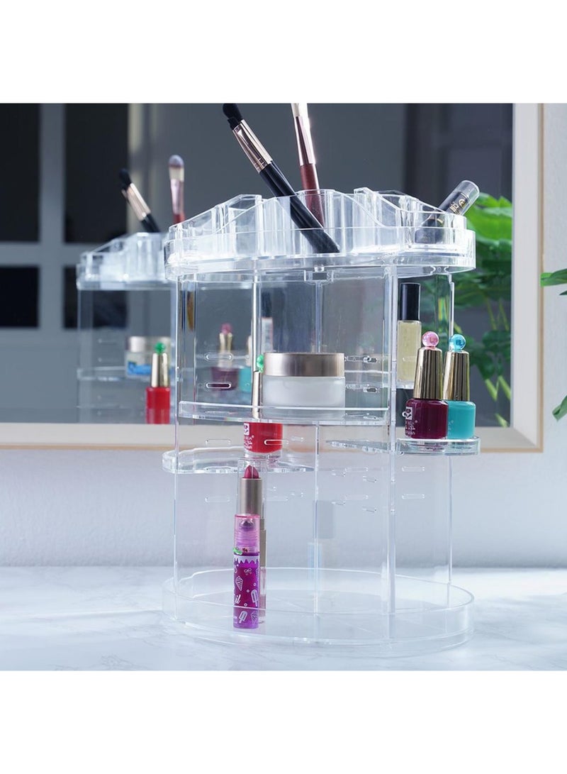 Alysa All-In-One Cosmetic Organizer 25X25X36Cm-Transparent