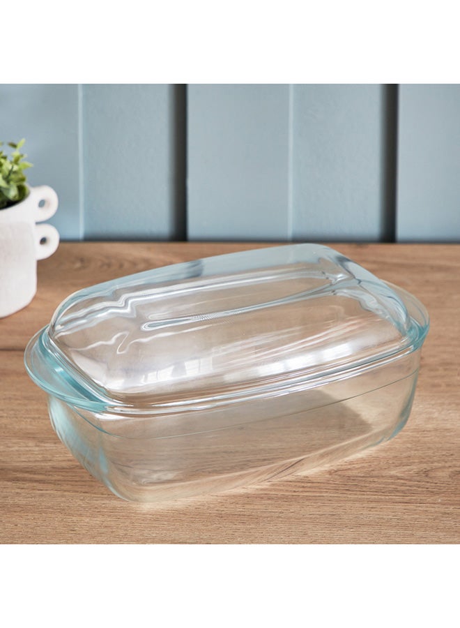 Taliona Glass Rectangle Casserole With Lid 4.5 L