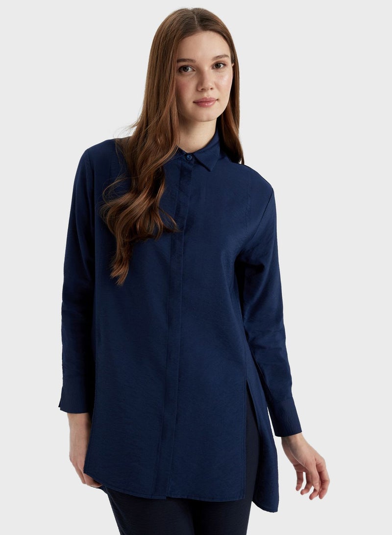 Regular Fit Long Sleeve Tunic