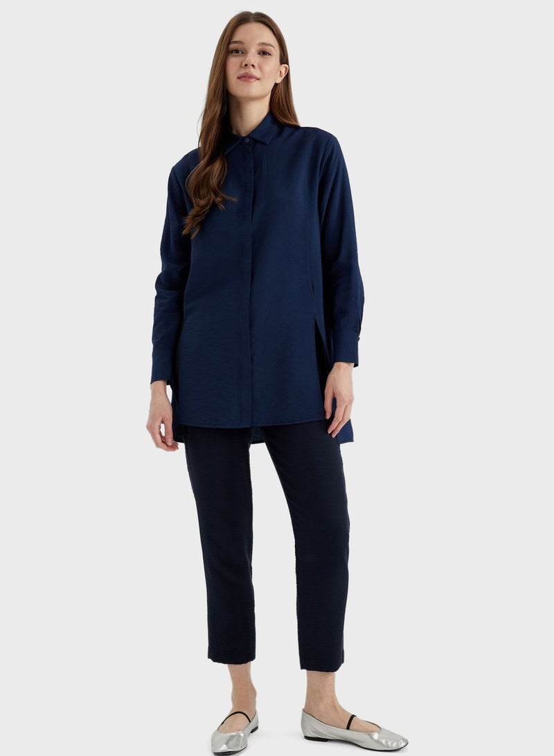 Regular Fit Long Sleeve Tunic