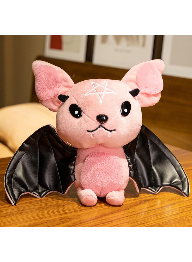 Creative Doll Dark Series Plush Toy Pink Bat Gift For Kids Boys Girls Children's Day Birthday Gift