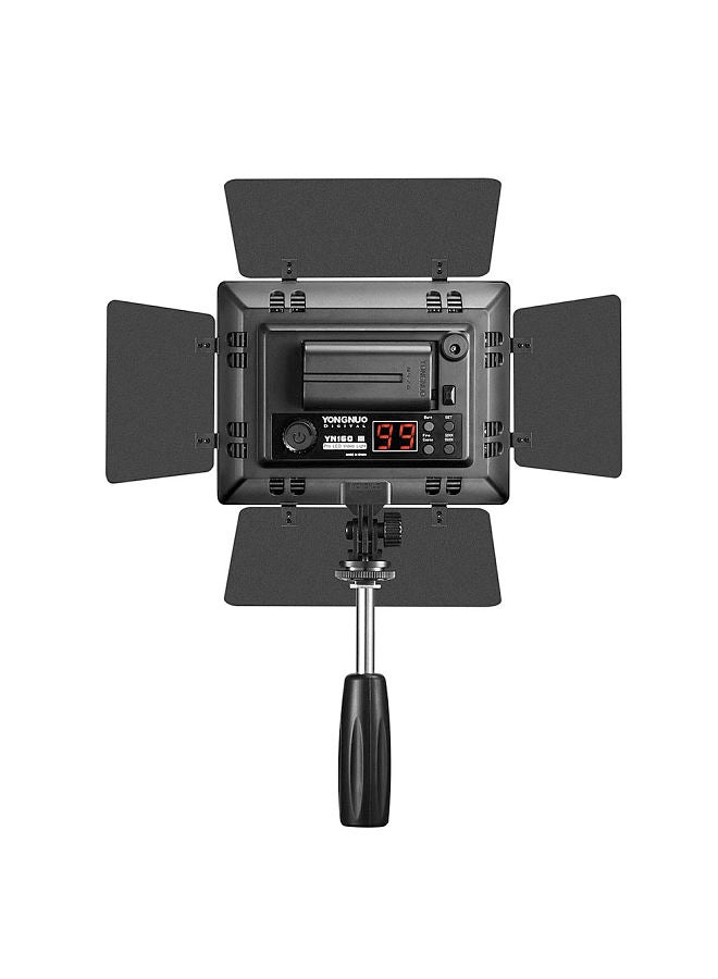 Pro YN-160 III 192 LEDs Video Studio Photography Light Lamp Adjustable Color Temperature 3200K-5500K for Canon Nikon Sony Pentax Olympus Camcorder DSLR Camera with Color Plates