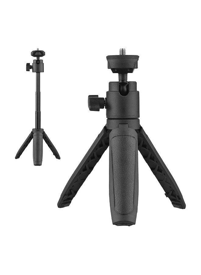Lightweight Portable Mini Tripod Extendable Tripod Stand Handle Grip with 4 Levels of Adjustable Height for Phone Camera Selfie Video Recording Live Stream