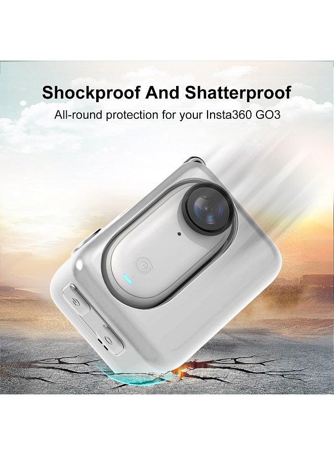 PU865 Camera Protector Case Silicone Cover Camera Case Anti-Scratch Compatible with Insta360 GO 3