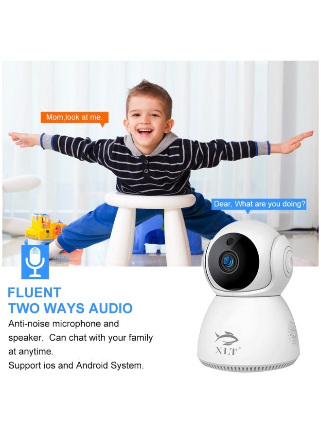 Smart Camera Baby Pet Monitor Camera 2K Ultra-clear HD Resolution 360 Degrees.