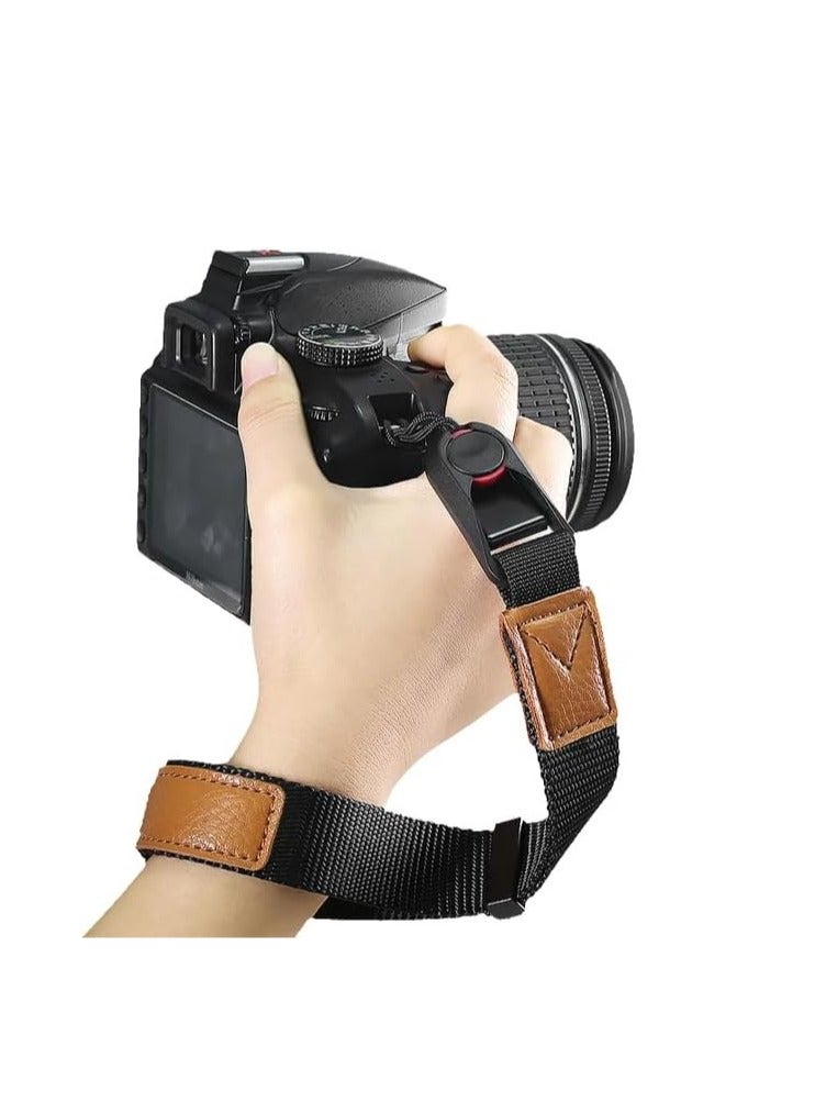 Camera Wrist Strap for DSLR Cameras, Quick Release Design, High-endurance three-layer nylon material, 60KG Weighy Capacity, Suitable for various brands of SLR cameras