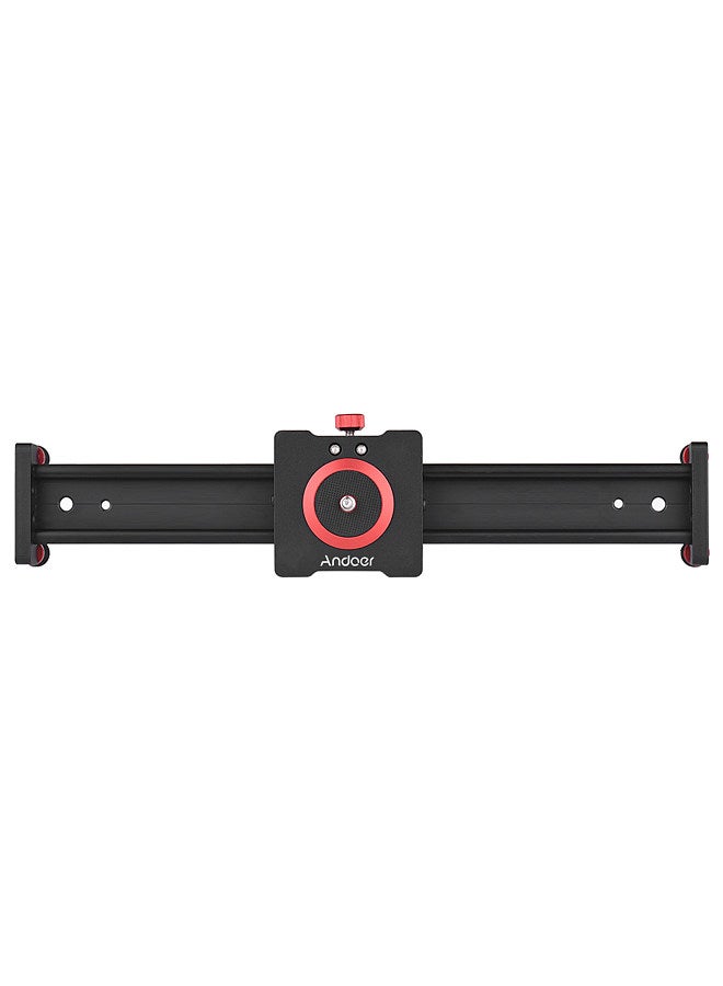 50cm/20inch Aluminum Alloy Camera Track Slider Video Stabilizer Rail for DSLR Camera Camcorder DV Film Photography,  Load up to 11Lbs