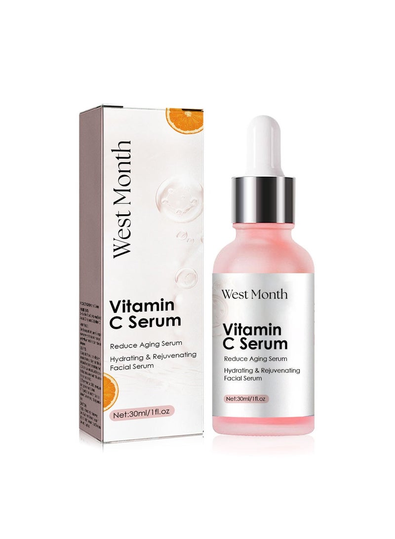 West&Month Vitamin C Facial Essence Hydrating, Moisturizing, Whitening Facial Skin Diminishing Fine Lines Essence 30ml