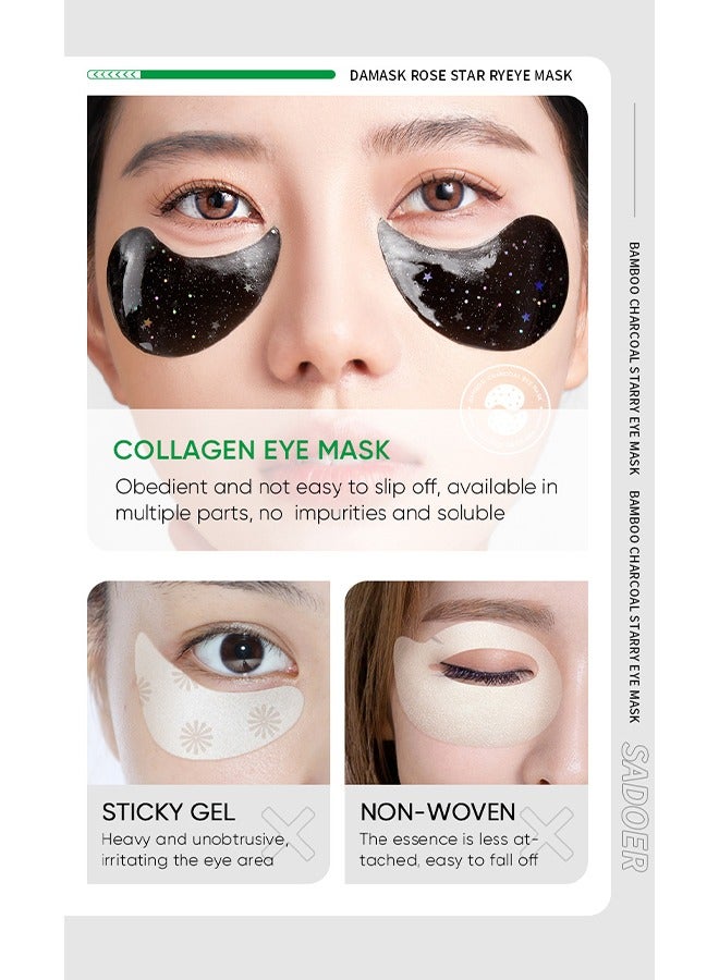Starry Eye Mask, Moisturizes The Skin Around The Eyes More Youthful, Treats Puffiness and Dark Circles, Reduces Eye Bags, Smoothes Wrinkles, and Brightens Skin 60PCS