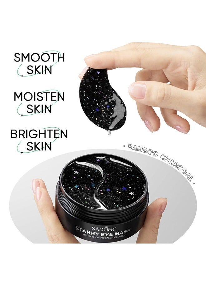 Starry Eye Mask, Moisturizes The Skin Around The Eyes More Youthful, Treats Puffiness and Dark Circles, Reduces Eye Bags, Smoothes Wrinkles, and Brightens Skin 60PCS