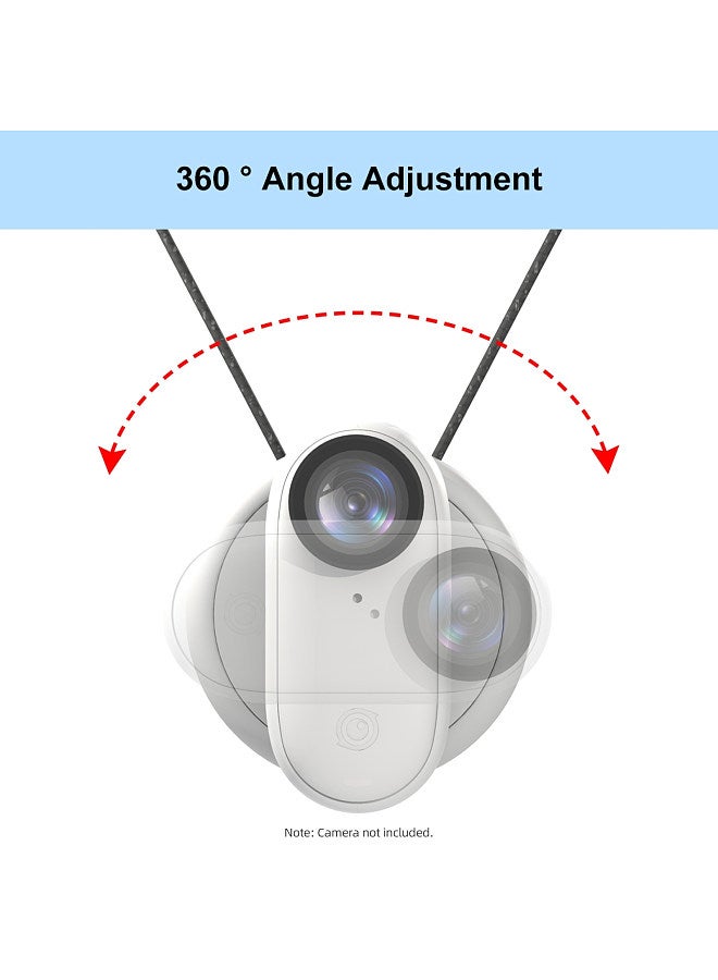 PU889W Magnetic Sports Camera Neck Holder Neck Mount Quick Release with Gasket Compatible with Insta360 Go 3