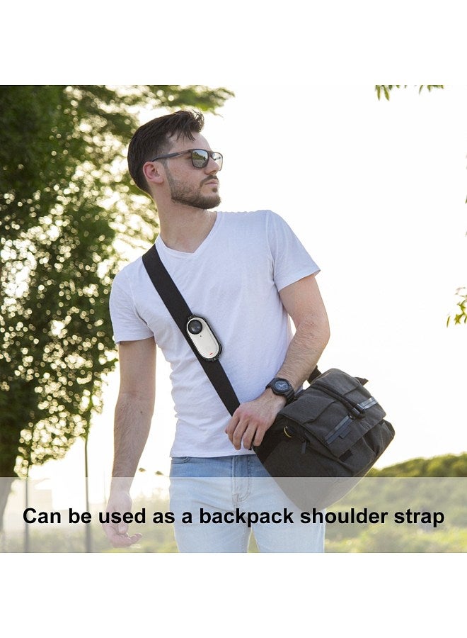 PU869 Action Camera Hat Mount Clip Mount Backpack Strap Clip Magnetic Mount for Camera 180°Rotatable Compatible with Insta360 GO3/ GO2