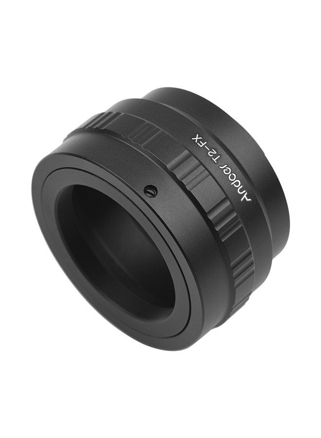 T2-FX Metal Lens Mount Adapter Ring T/T2 Mount Lens Adapter Replacement for Fujifilm X-T1/X-A1/X-E2/X-M1/X-E1/X-Pro1 X-Mount Cameras