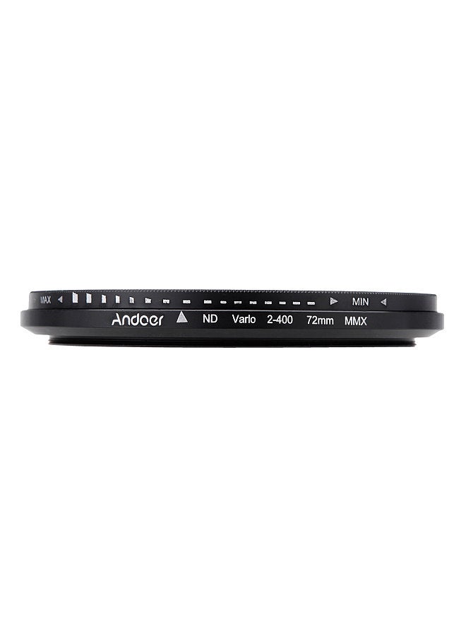 72mm ND Fader Neutral Density Adjustable ND2 to ND400 Variable Filter for Canon Nikon DSLR Camera